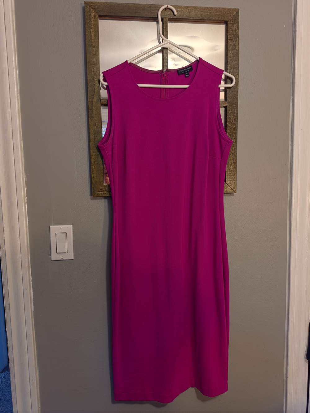 Talbots Fuchsia Sleeveless Sheath Dress